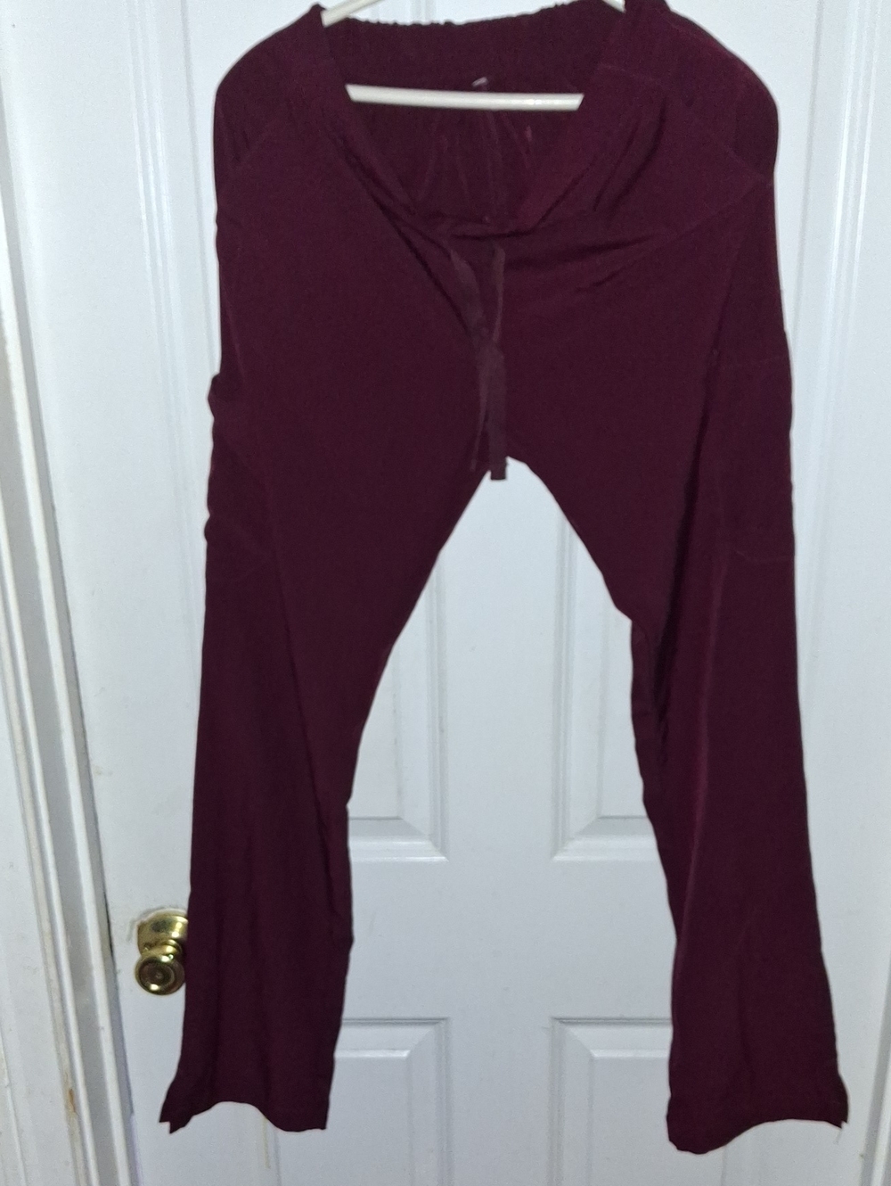 Unk Women's Burgundy Drop-Crotch Pants